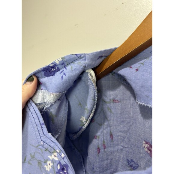 90s Y2K Basic Editions Women's Button Front Floral Romper Size L - Picture 5 of 9